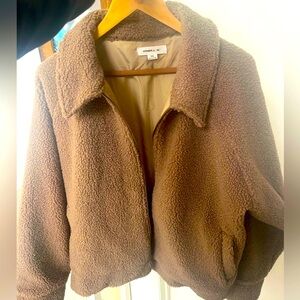 O’Neill SHERPA Brown jacket w/Zipper  fits Sz L